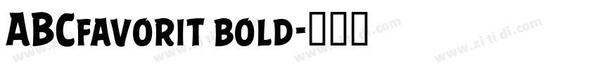 ABCfavorit bold字体转换